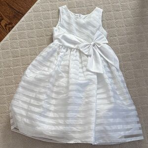 Girl’s White Formal Communion Dress